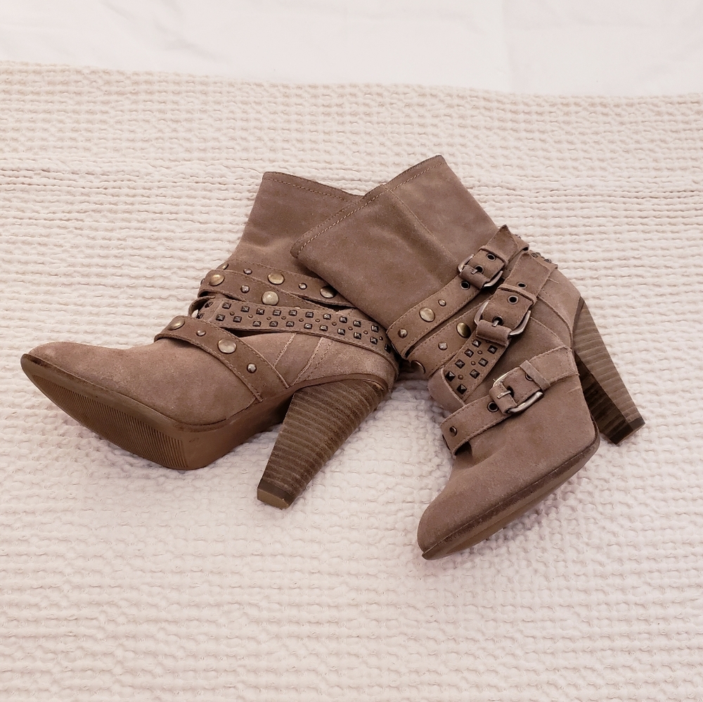 Franco Fortinini Mid-calf Heeled Suede Boots